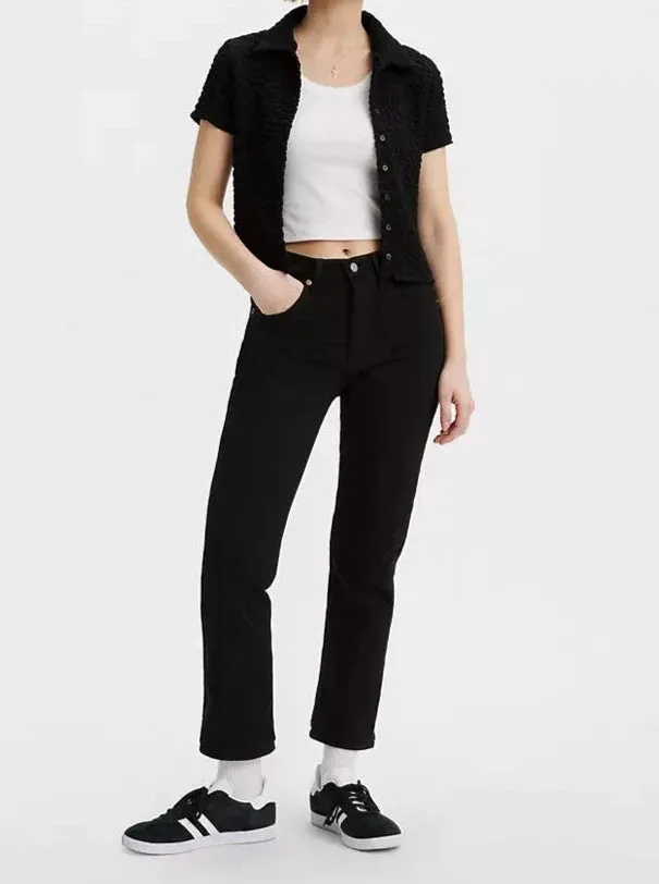 501 CROP JEANS | BLACK SPROUT-BLACK