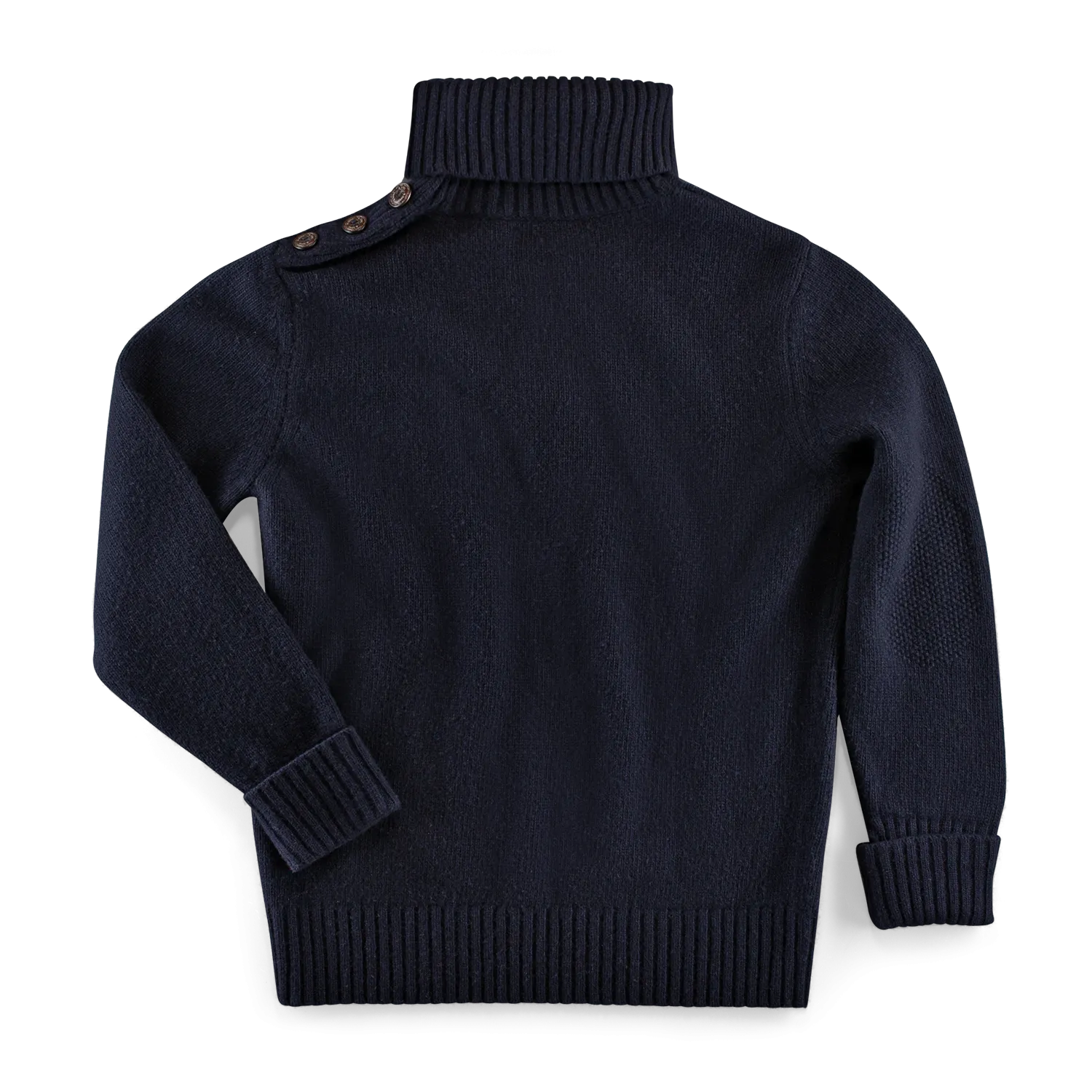 &SONS Ahab Submariner Rollneck Jumper Navy