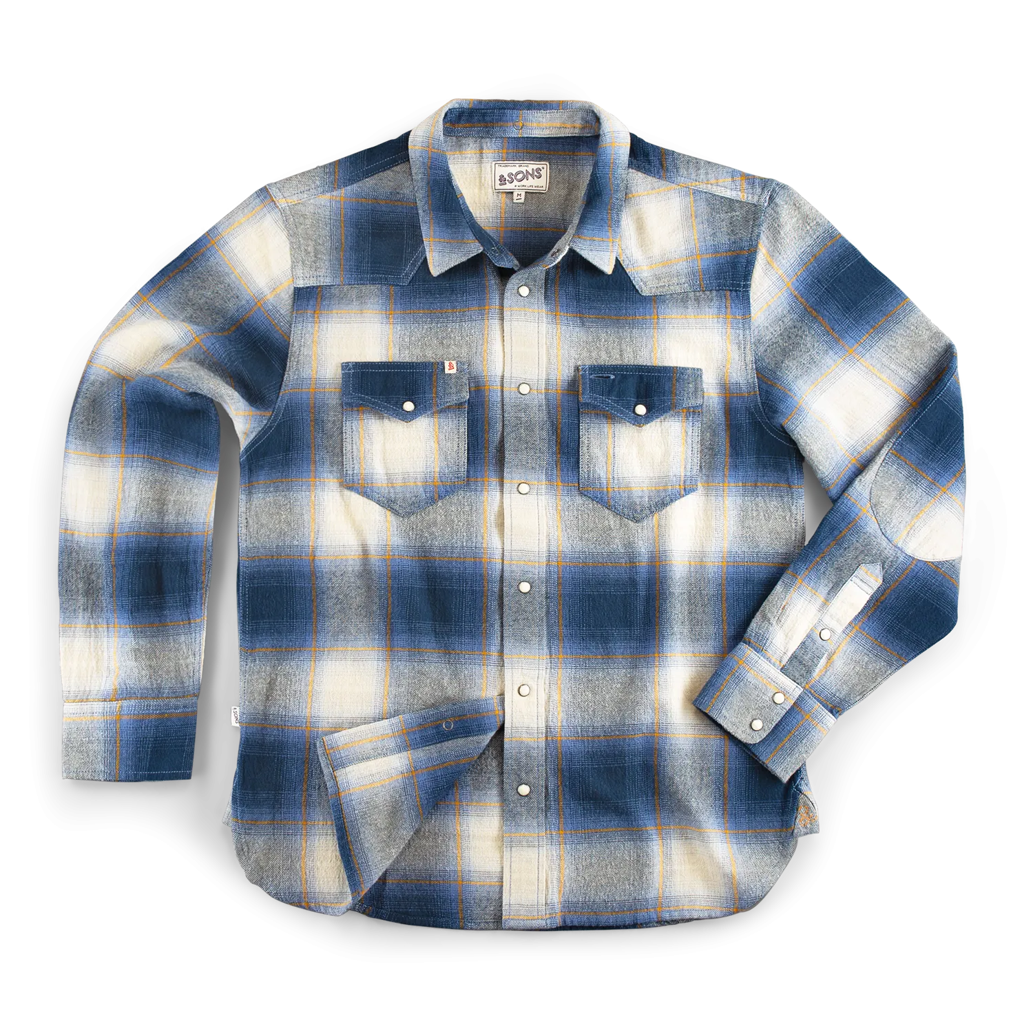 &SONS River Blue Western Shirt