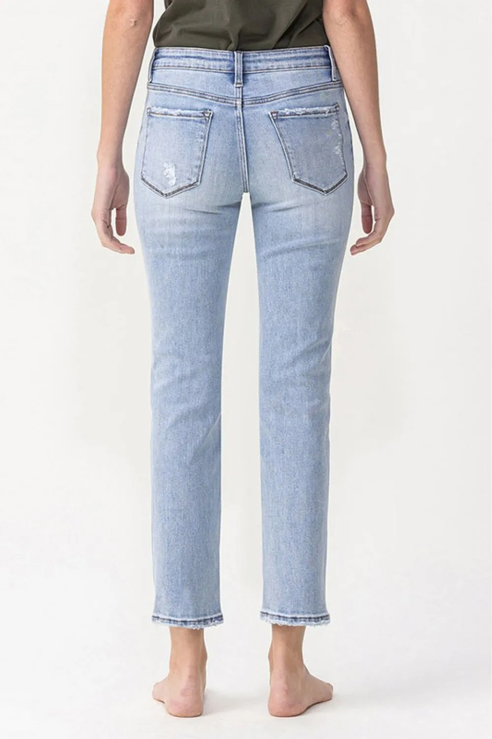 Andrea Midrise Crop Straight Jeans