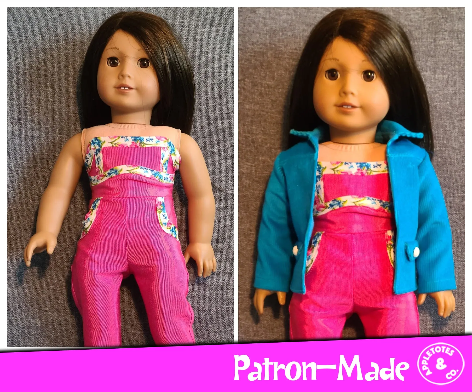 Bailey Jacket 18 Inch Doll Sewing Pattern