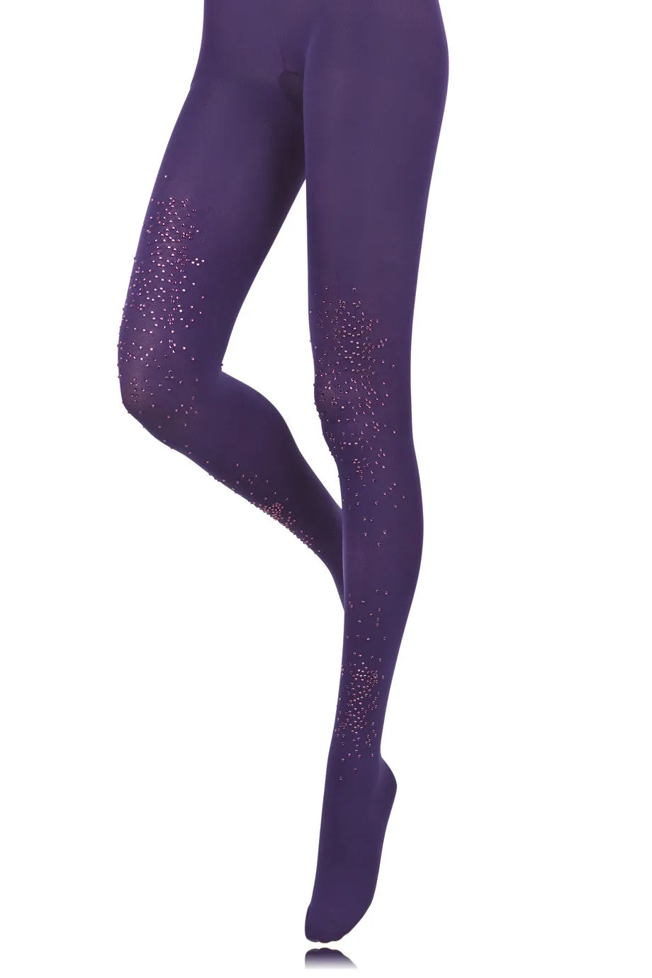 BEBAROQUE LAVENDER Purple Crystal Tights