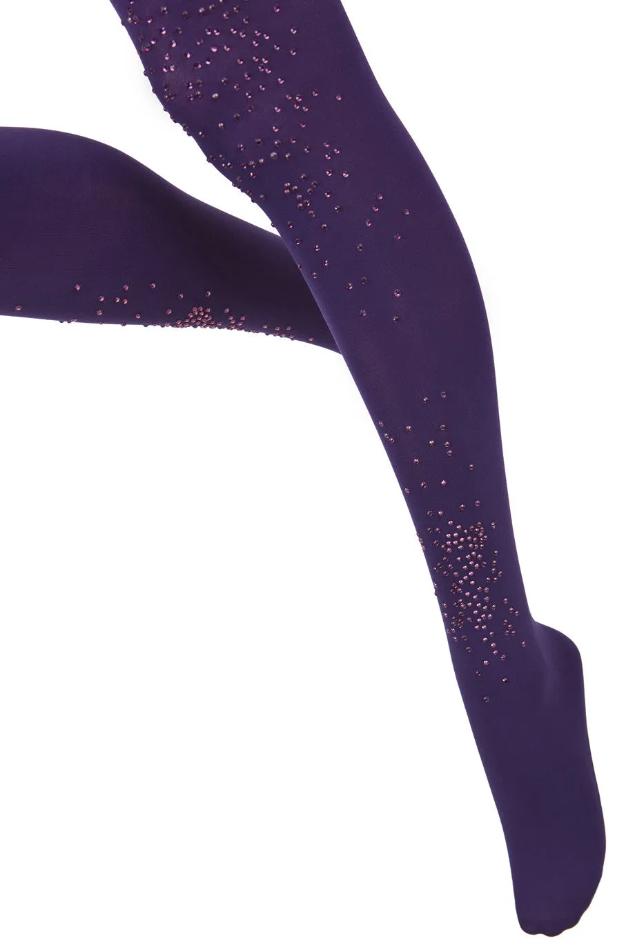 BEBAROQUE LAVENDER Purple Crystal Tights