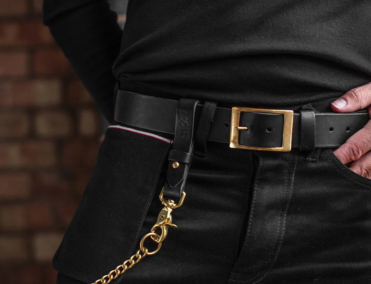 Black Leather Belt