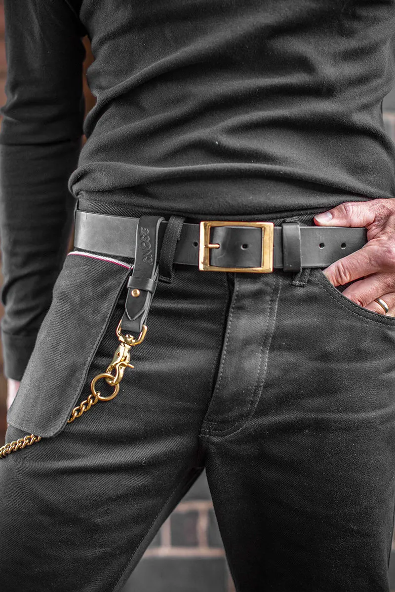 Black Leather Belt