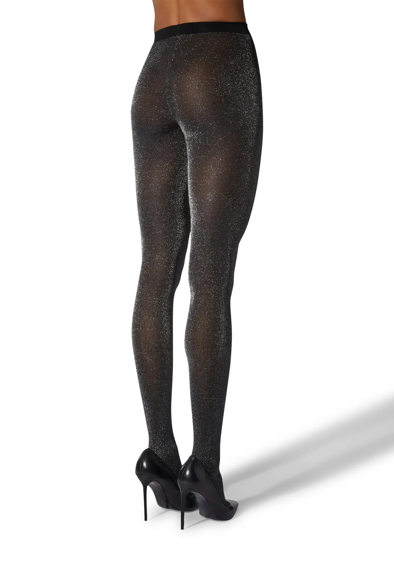 Black Silver Stardust Tights