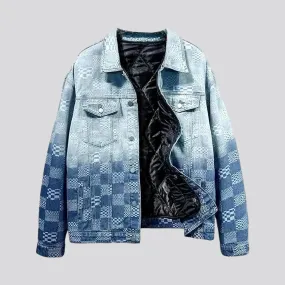 Boho chic denim jacket for men