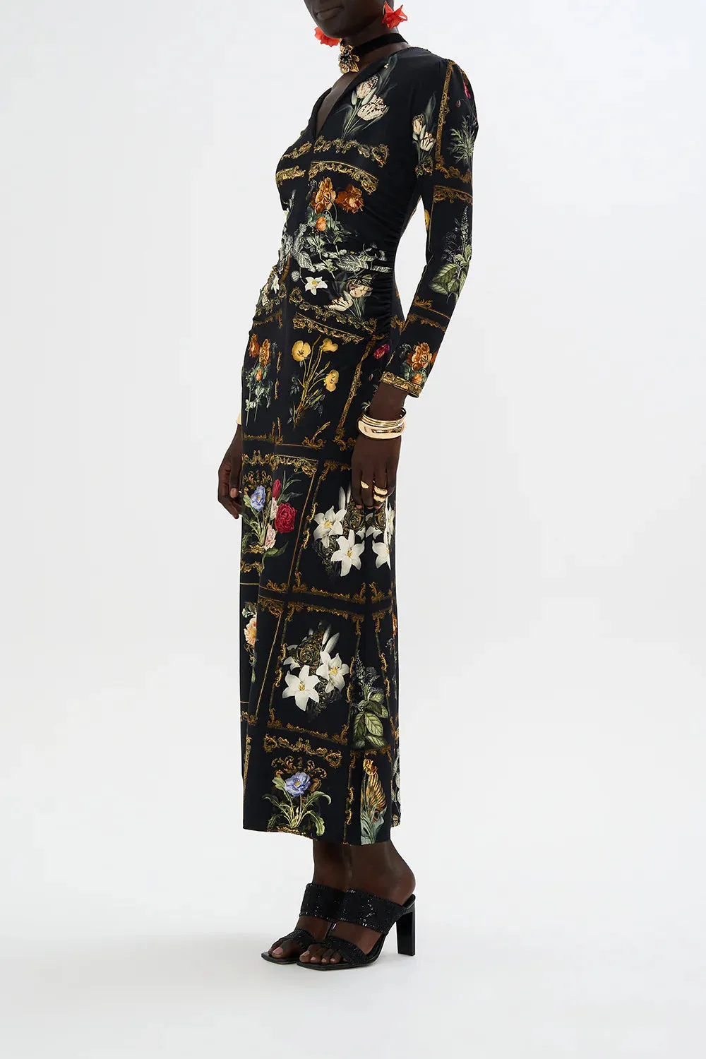 CAMILLA | Magic In The Manuscripts Gathered Jersey Long Dress