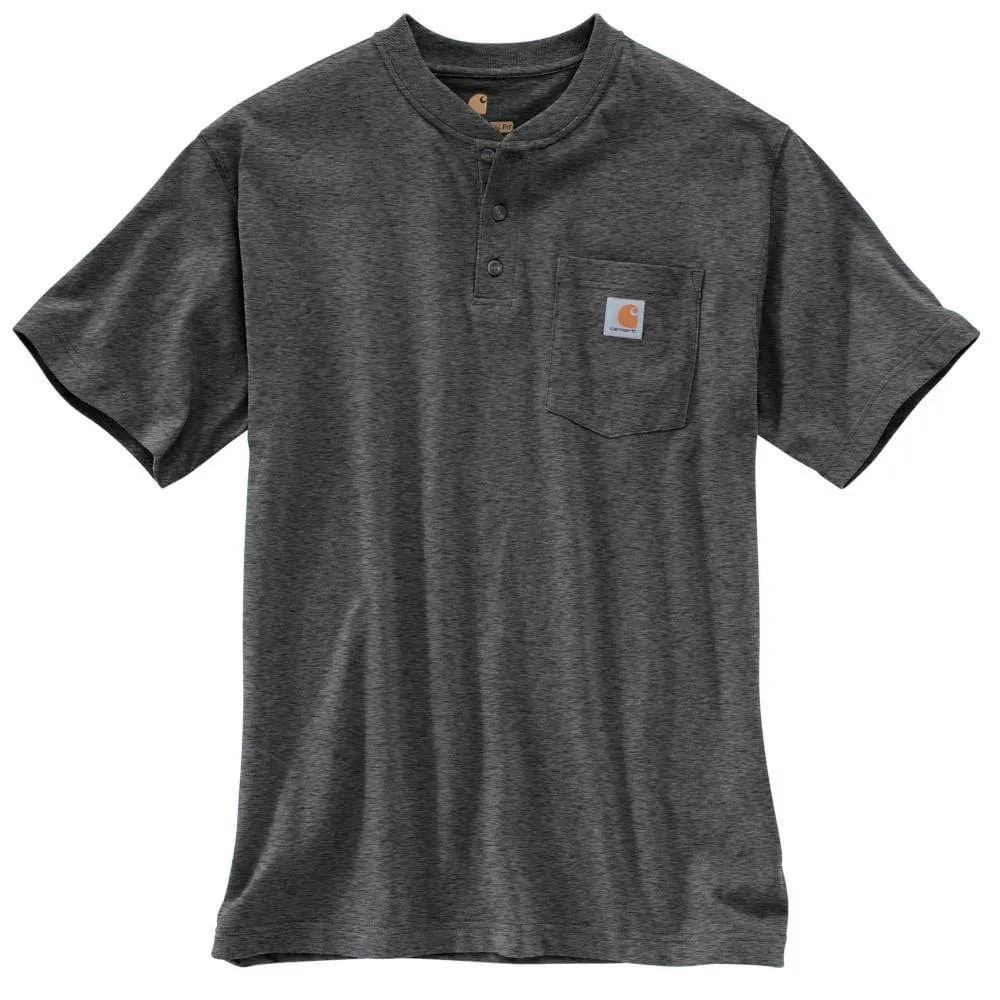 Carhartt - Men's Loose Fit Short Sleeve Henley T-Shirt