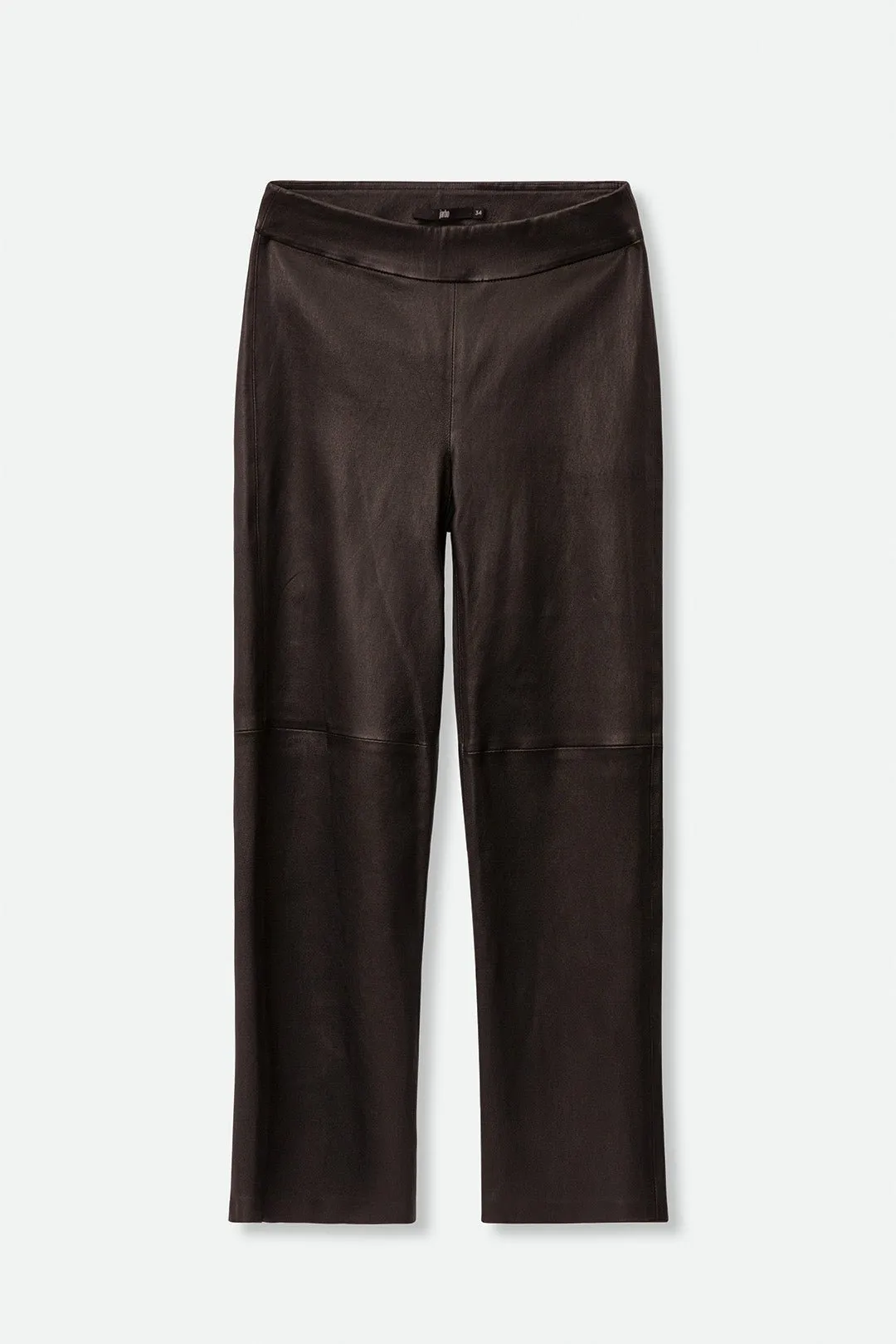 CATERINA ANKLE STRAIGHT LEG PANT IN STRETCH LEATHER