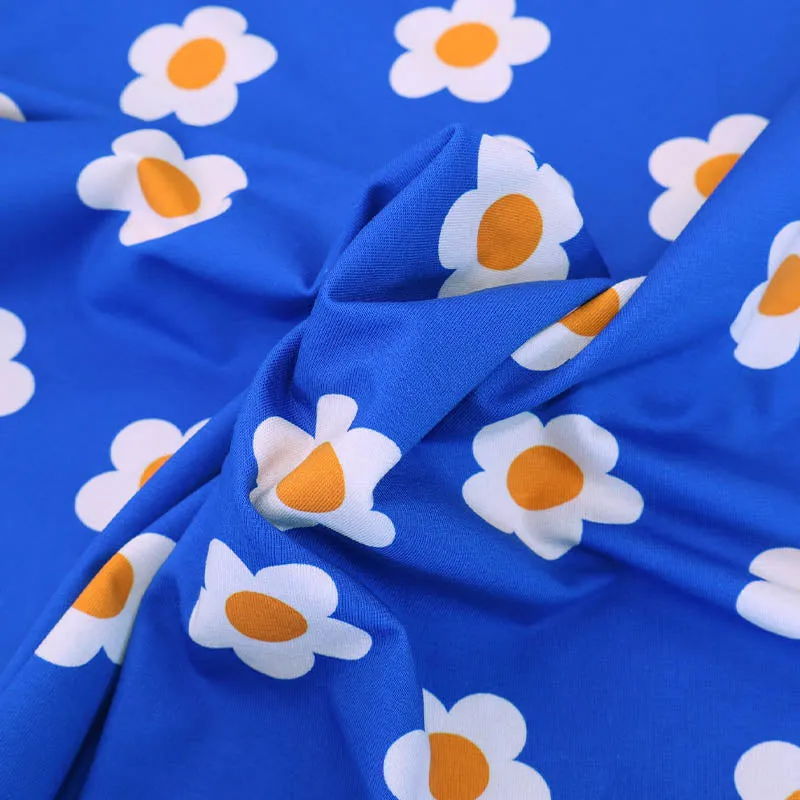 Cotton Jersey - Royal Blue - Daisy