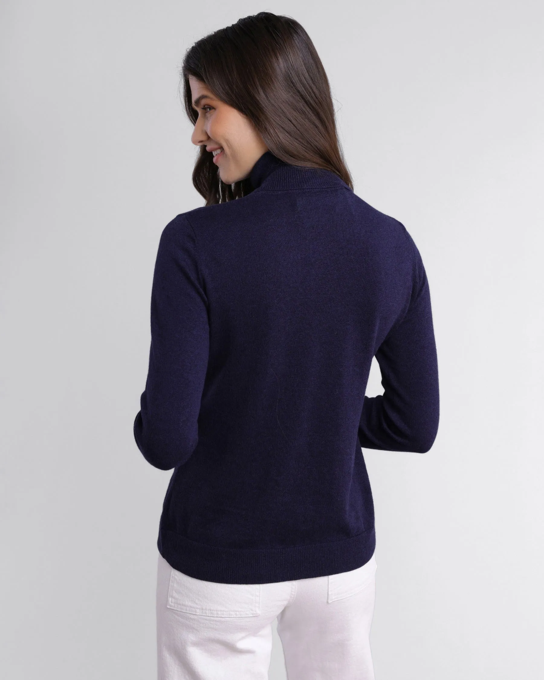 Cotton/Cashmere Turtleneck