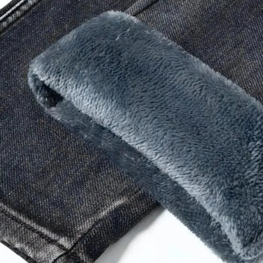 Dark men's stonewashed jeans