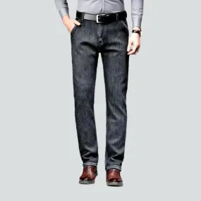 Dark men's stonewashed jeans