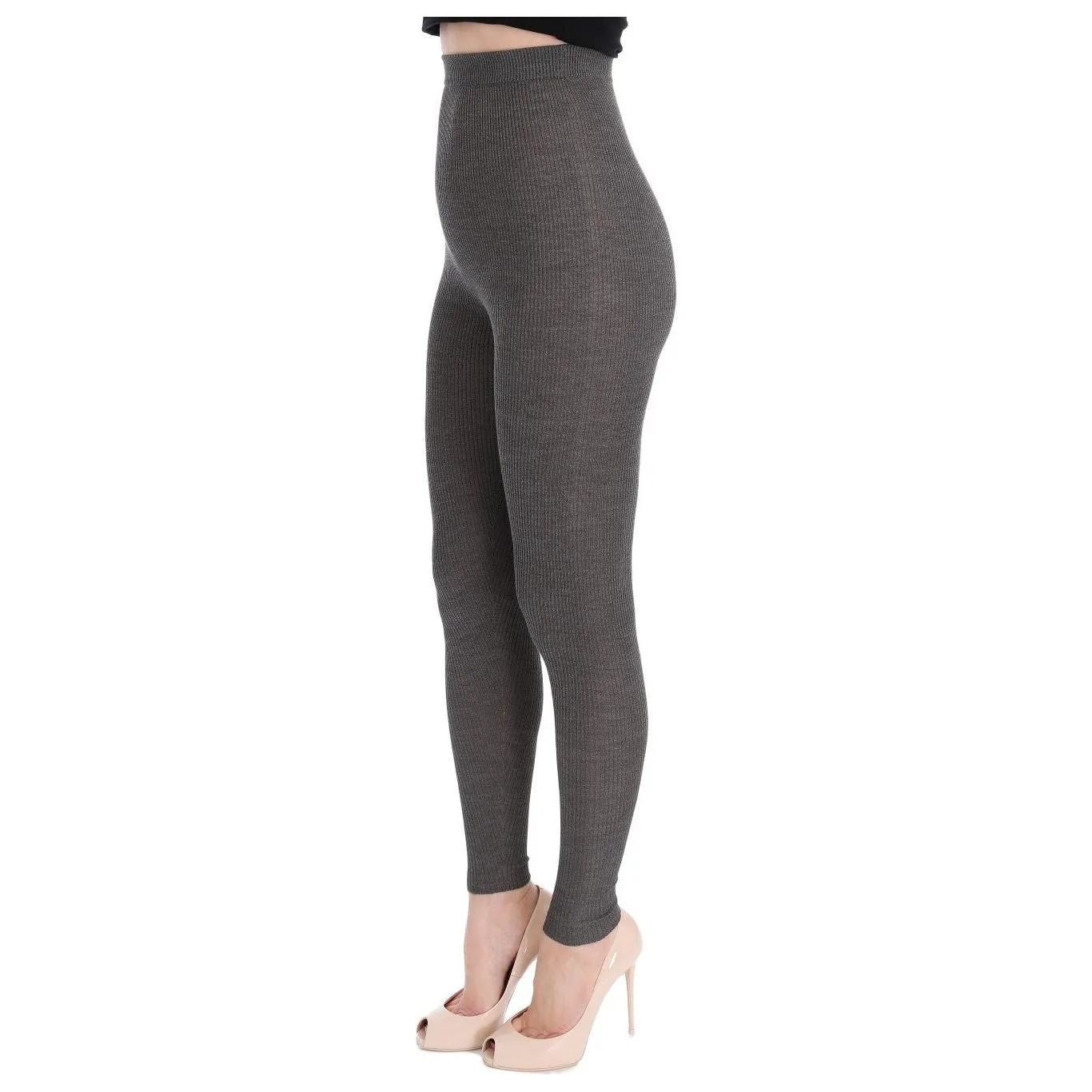 Dolce & Gabbana Elegant High Waist Cashmere Tights Pants