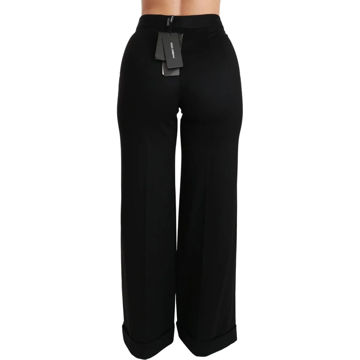 Dolce & Gabbana Elegant High Waist Flared Cashmere Pants