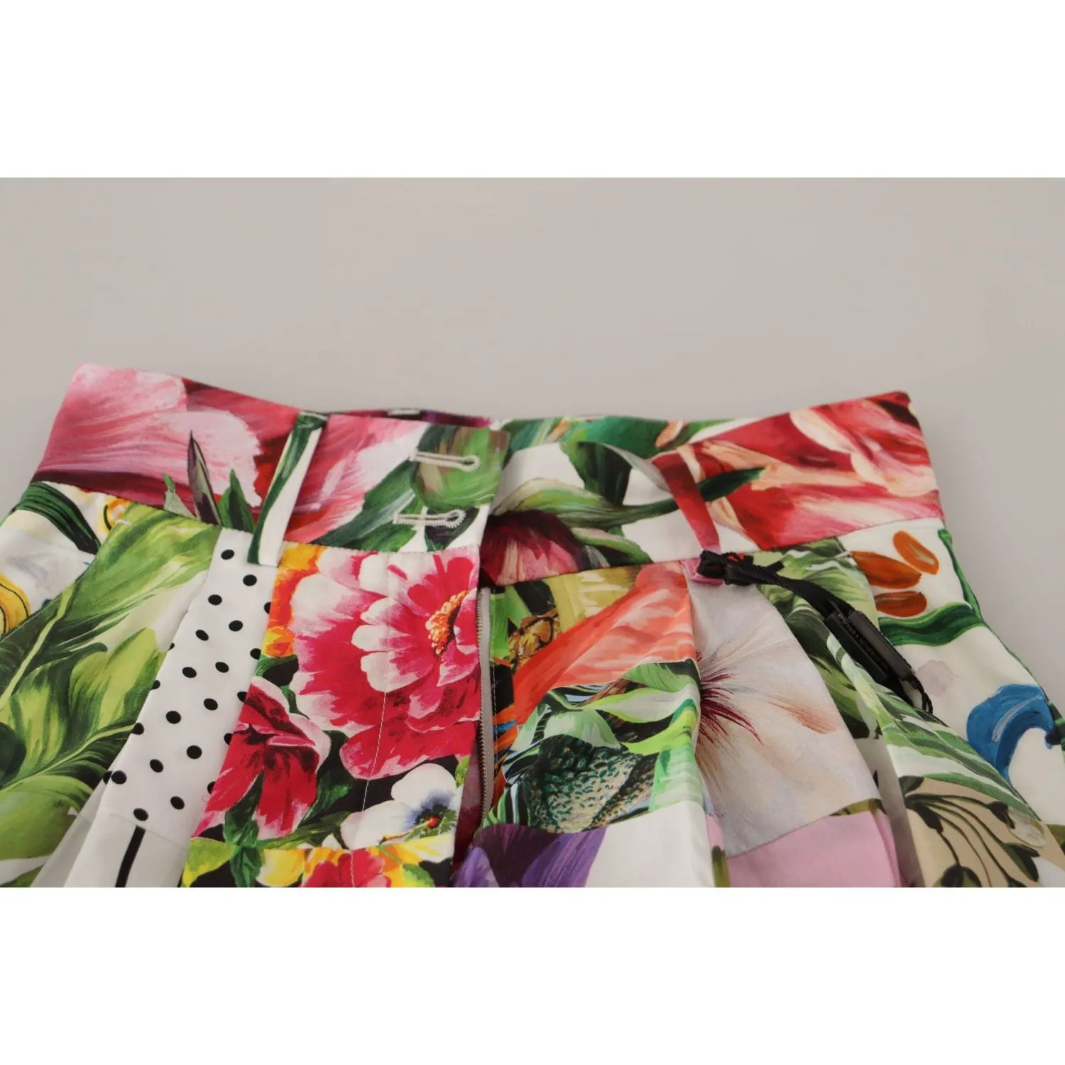 Dolce & Gabbana Multicolor Majolica Floral High-Waist Shorts