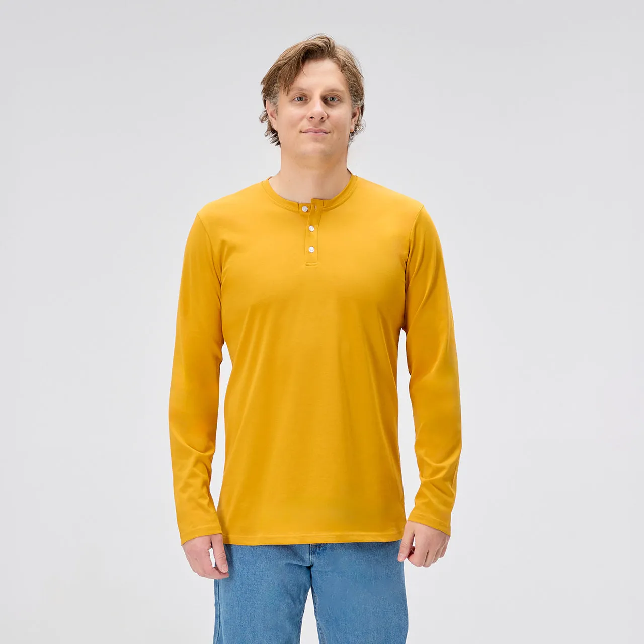 Dual Blend Henley Long Sleeve