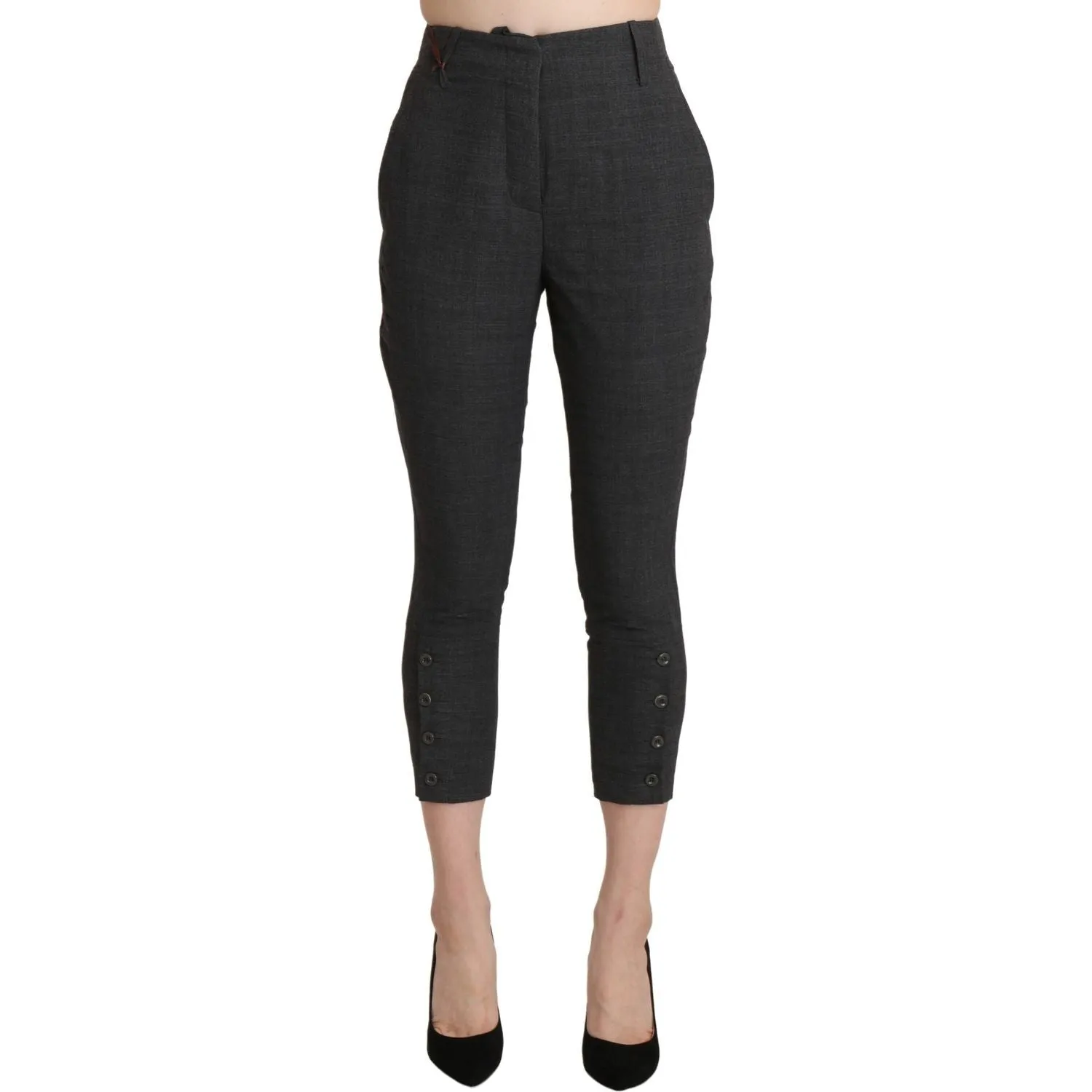 Ermanno Scervino Chic High Waist Capri Cropped Pants