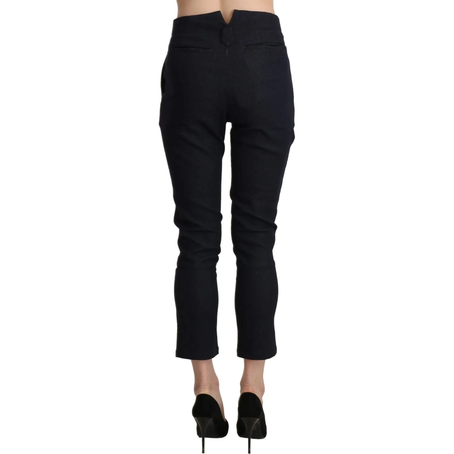 Ermanno Scervino Chic High Waist Cropped Capri Pants