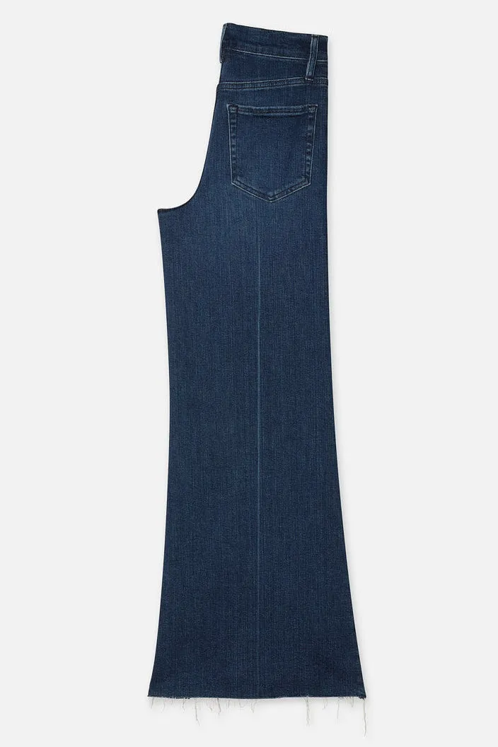 Frame Le Palazzo Crop Raw Fray Jeans