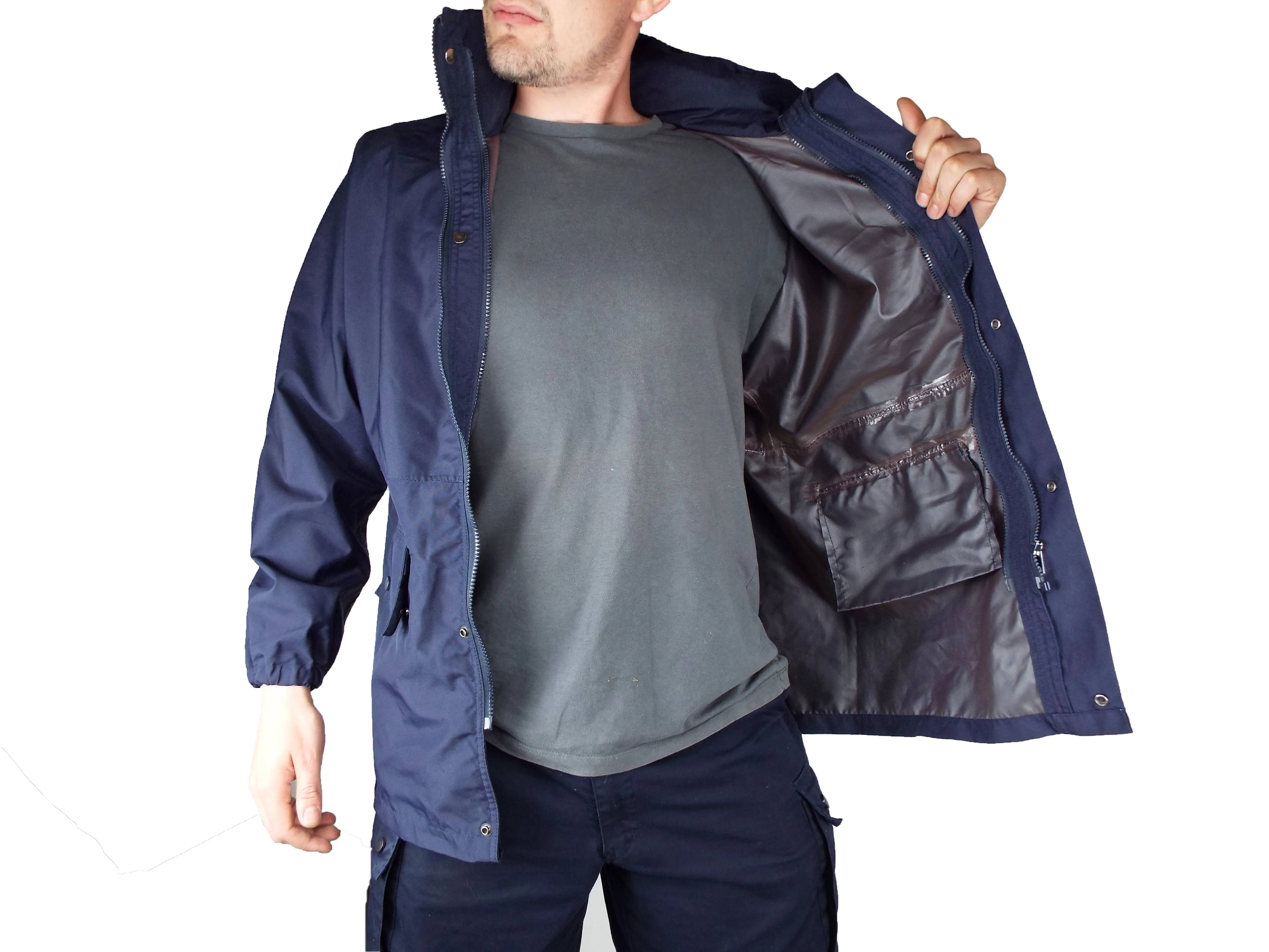 French - Navy Blue - Waterproof Lightweight Jacket - Grade 1