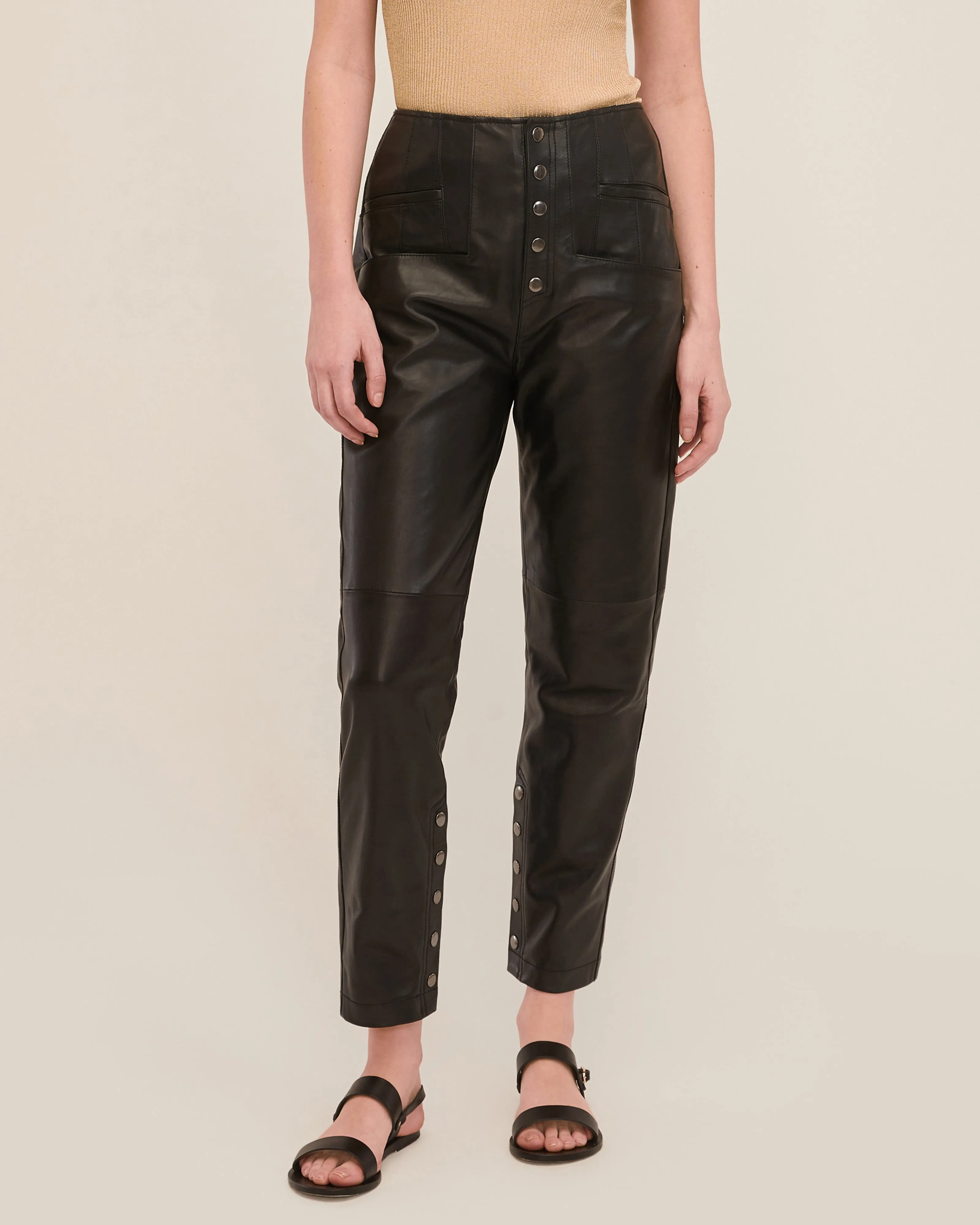 Full Length Leather Pant