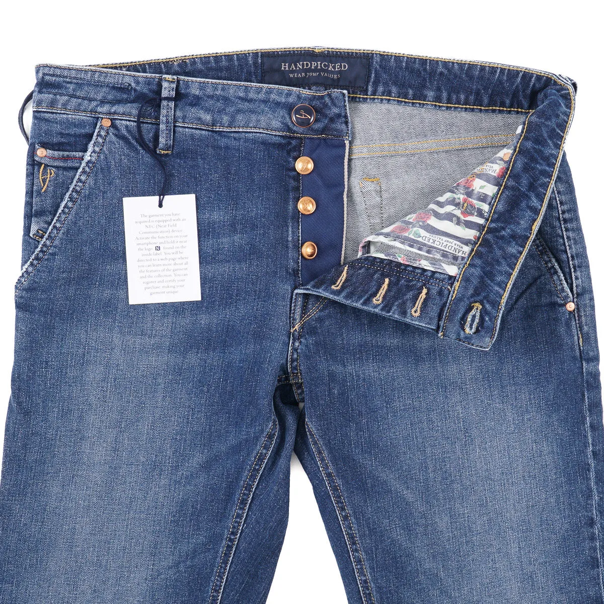 Handpicked 'Parma' Straight-Fit Denim Jeans