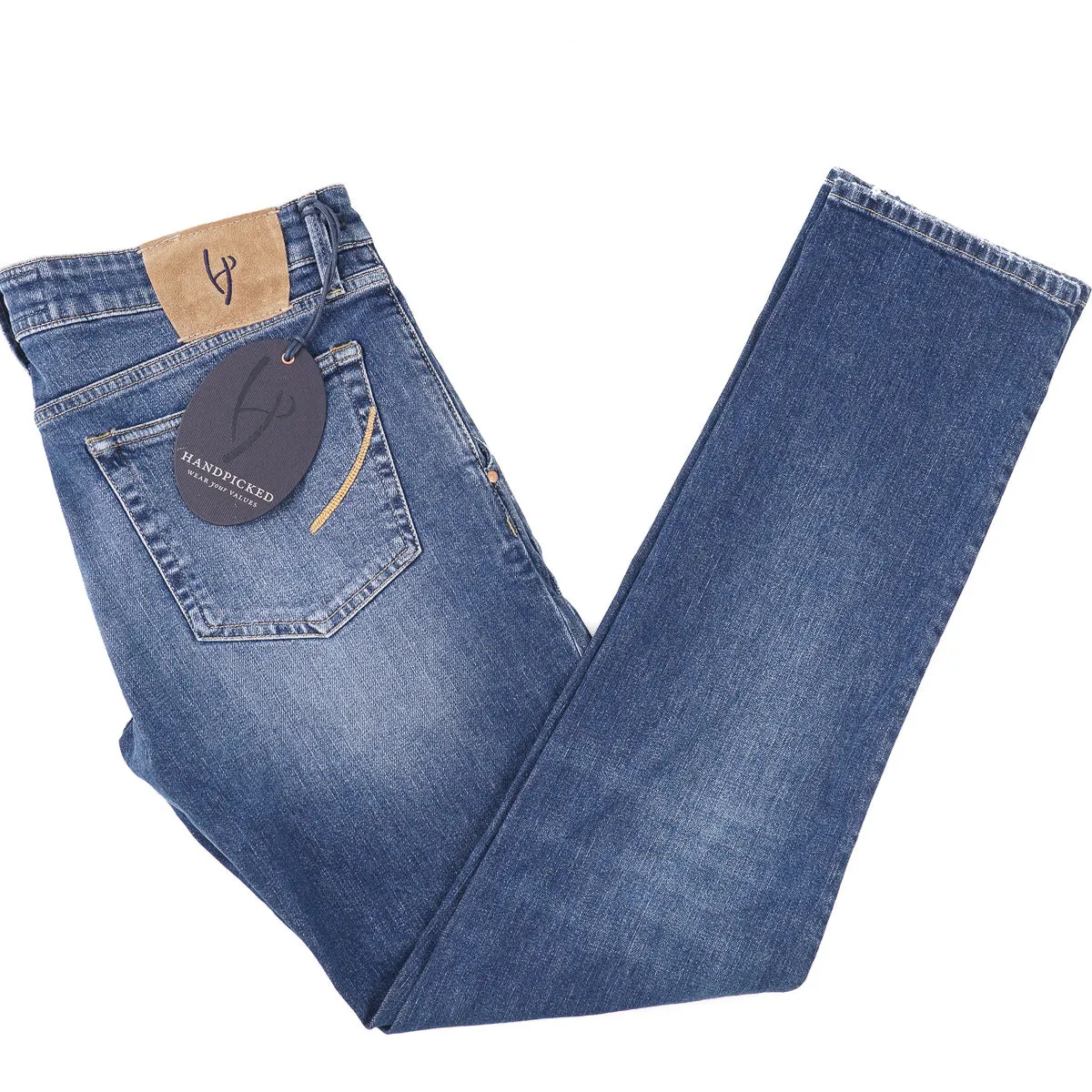 Handpicked 'Parma' Straight-Fit Denim Jeans