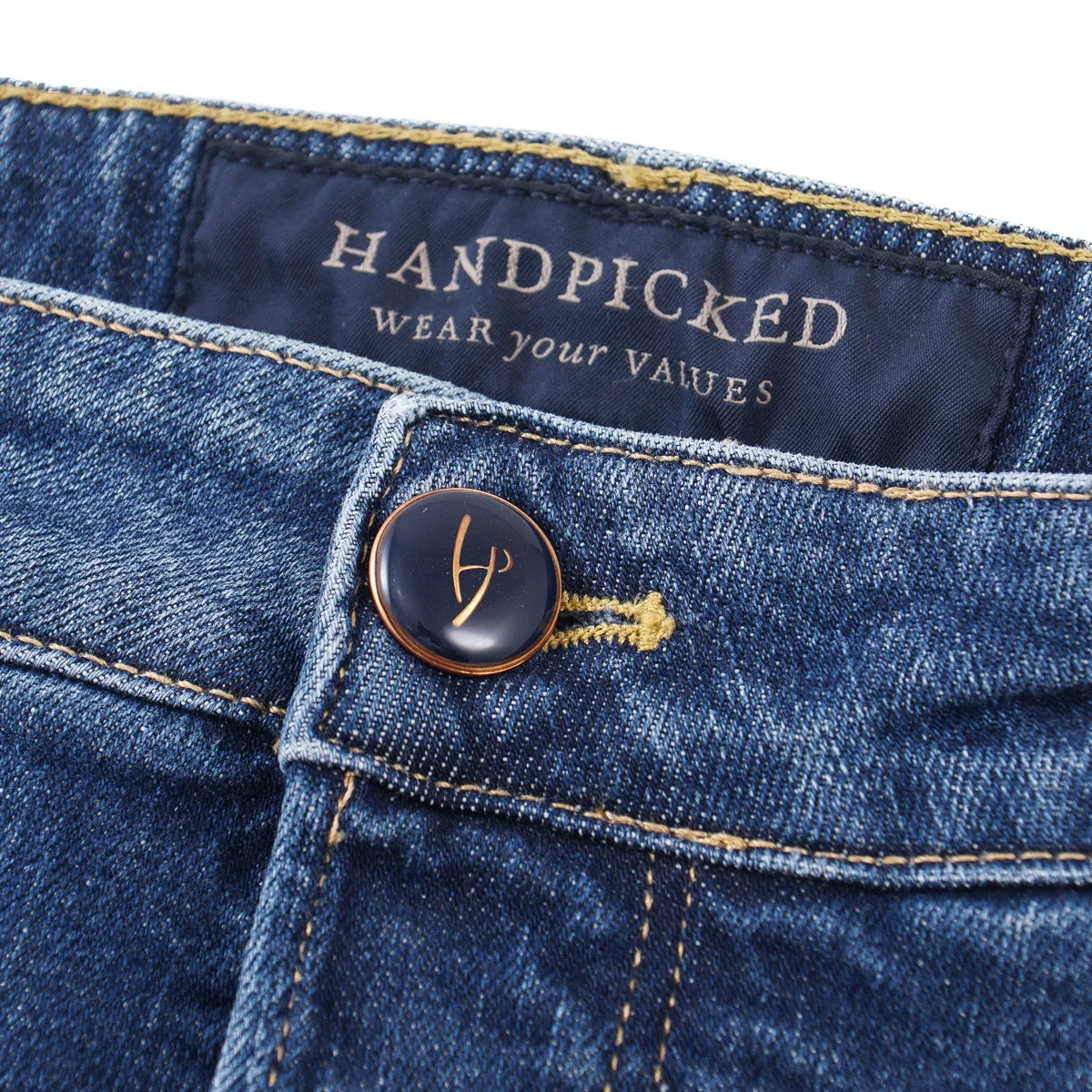 Handpicked 'Parma' Straight-Fit Denim Jeans