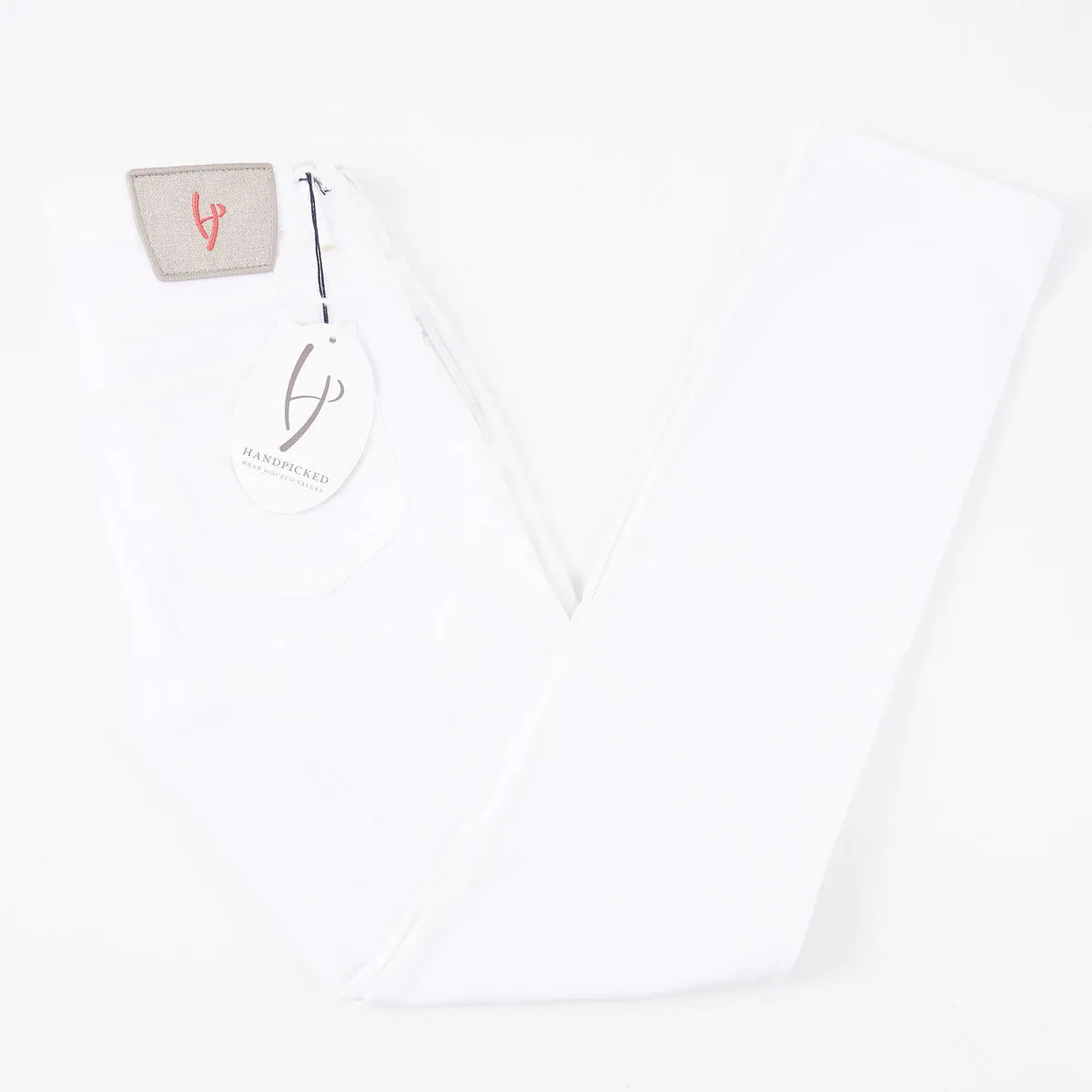 Handpicked 'Ravello' White Denim Jeans