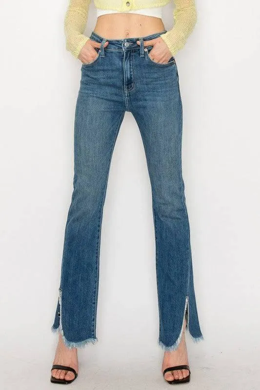 High Rise Plus Size Boot Cut Jeans