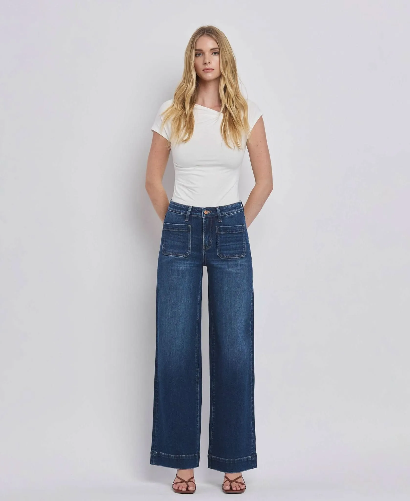 High Rise Wide Trouser Jeans