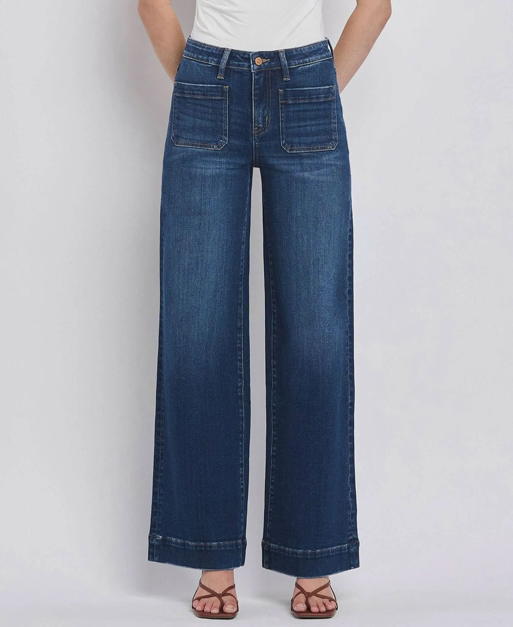 High Rise Wide Trouser Jeans