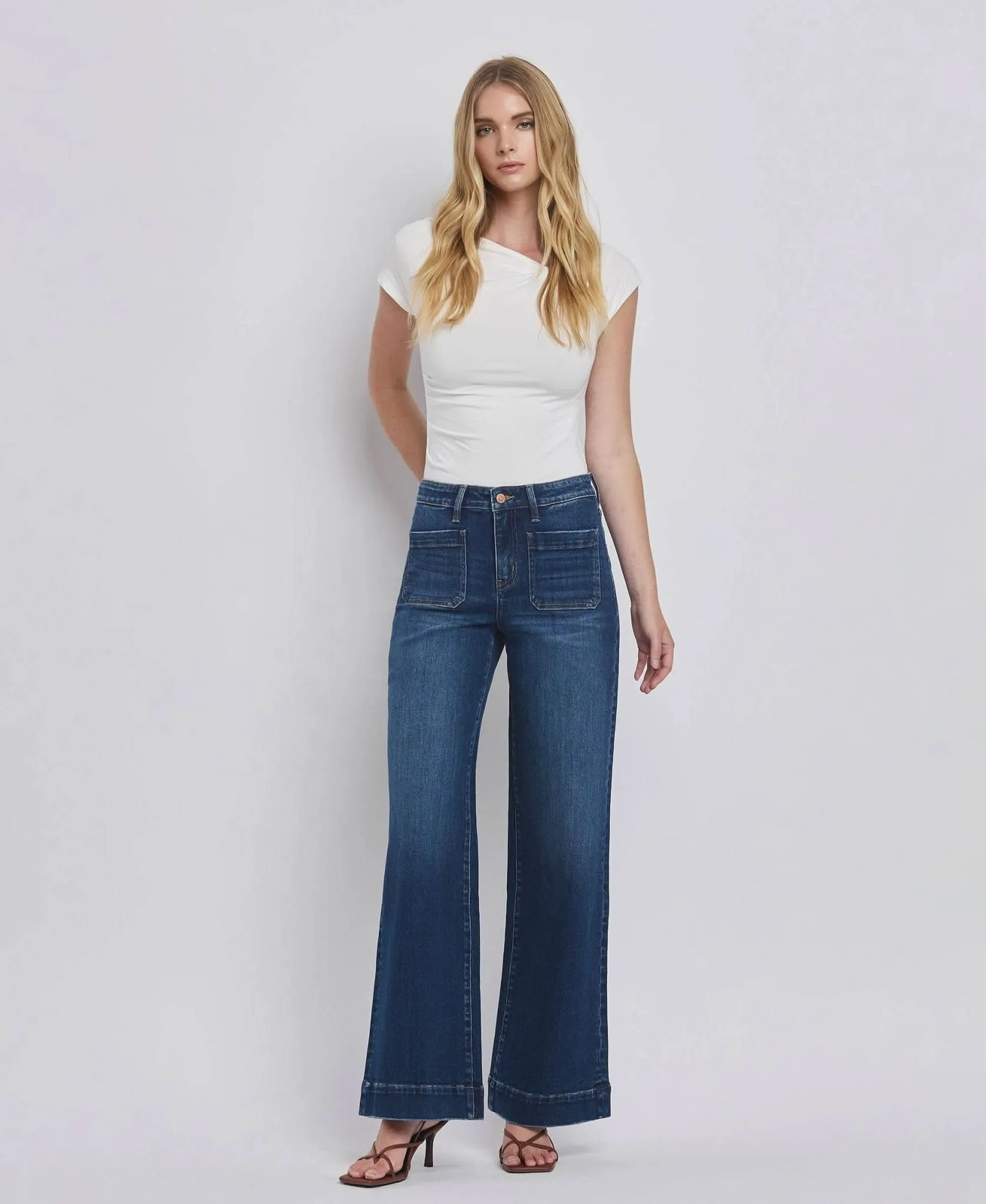 High Rise Wide Trouser Jeans