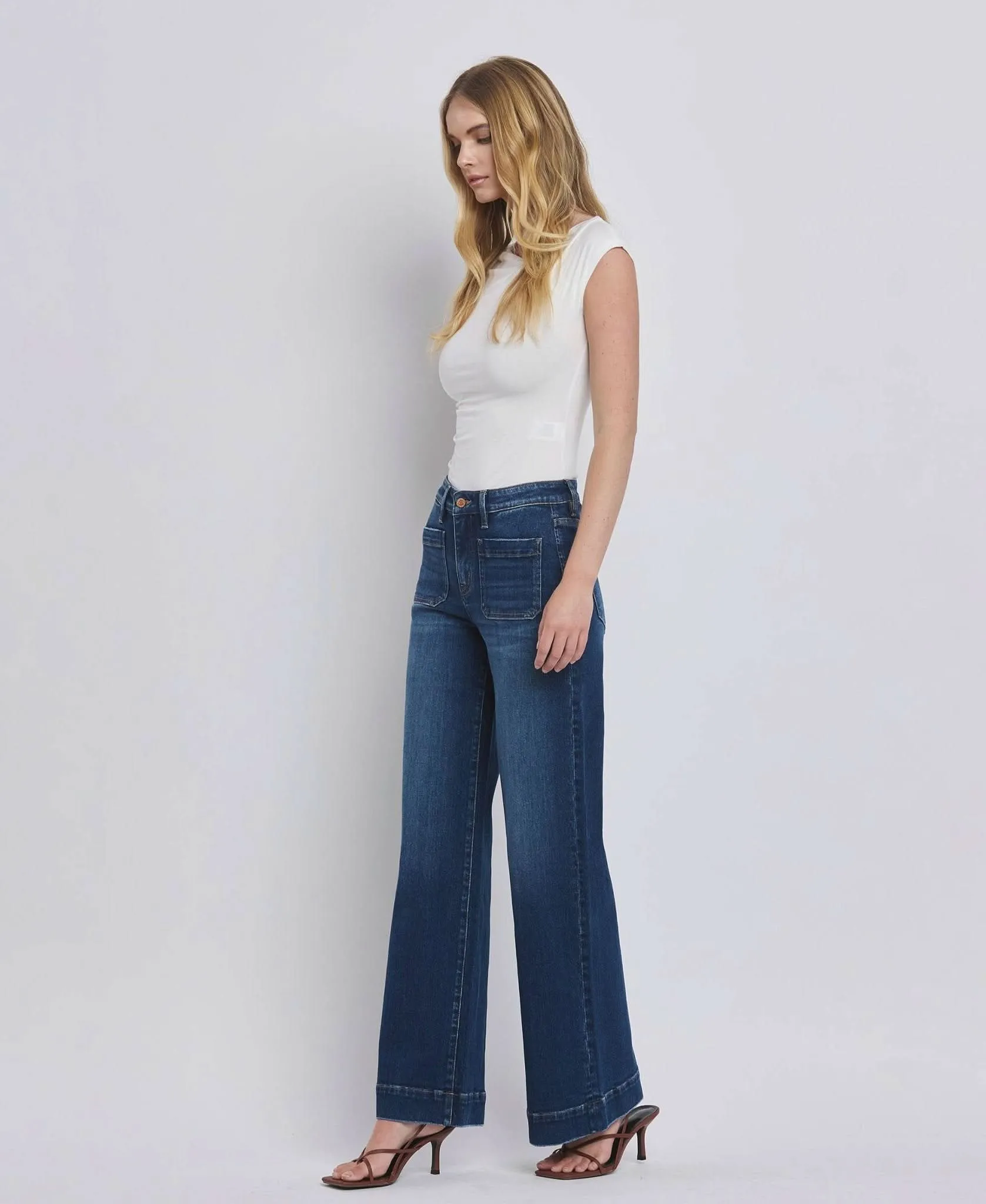 High Rise Wide Trouser Jeans