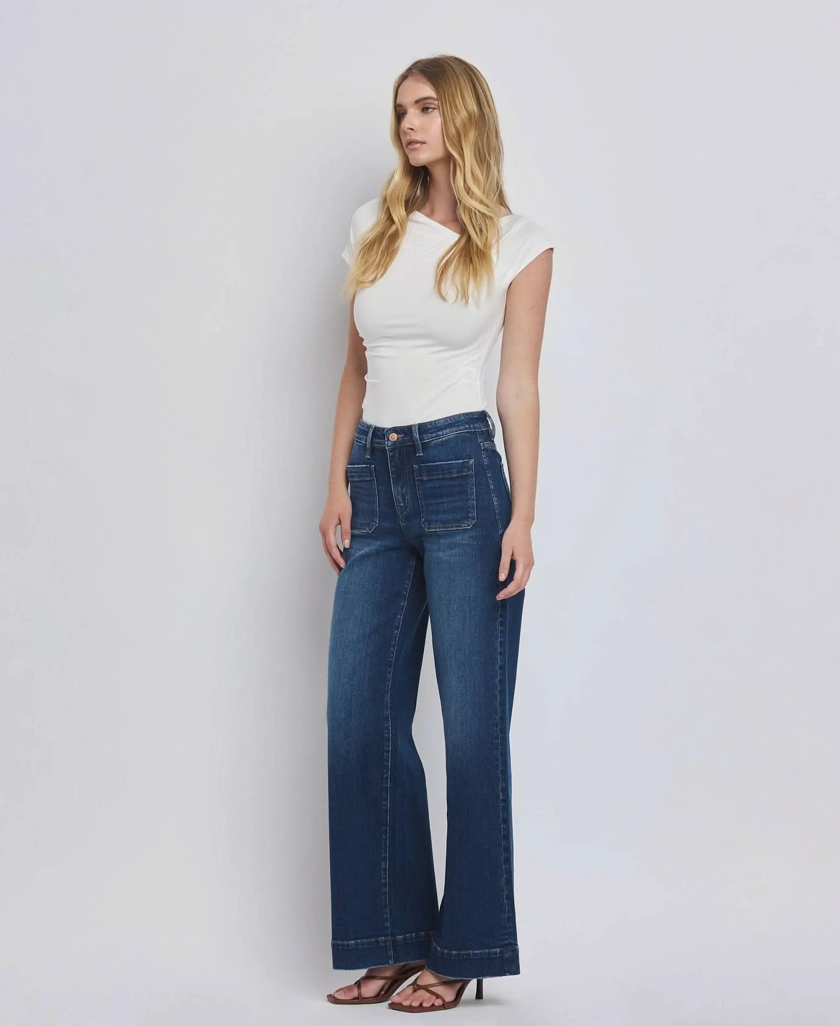 High Rise Wide Trouser Jeans