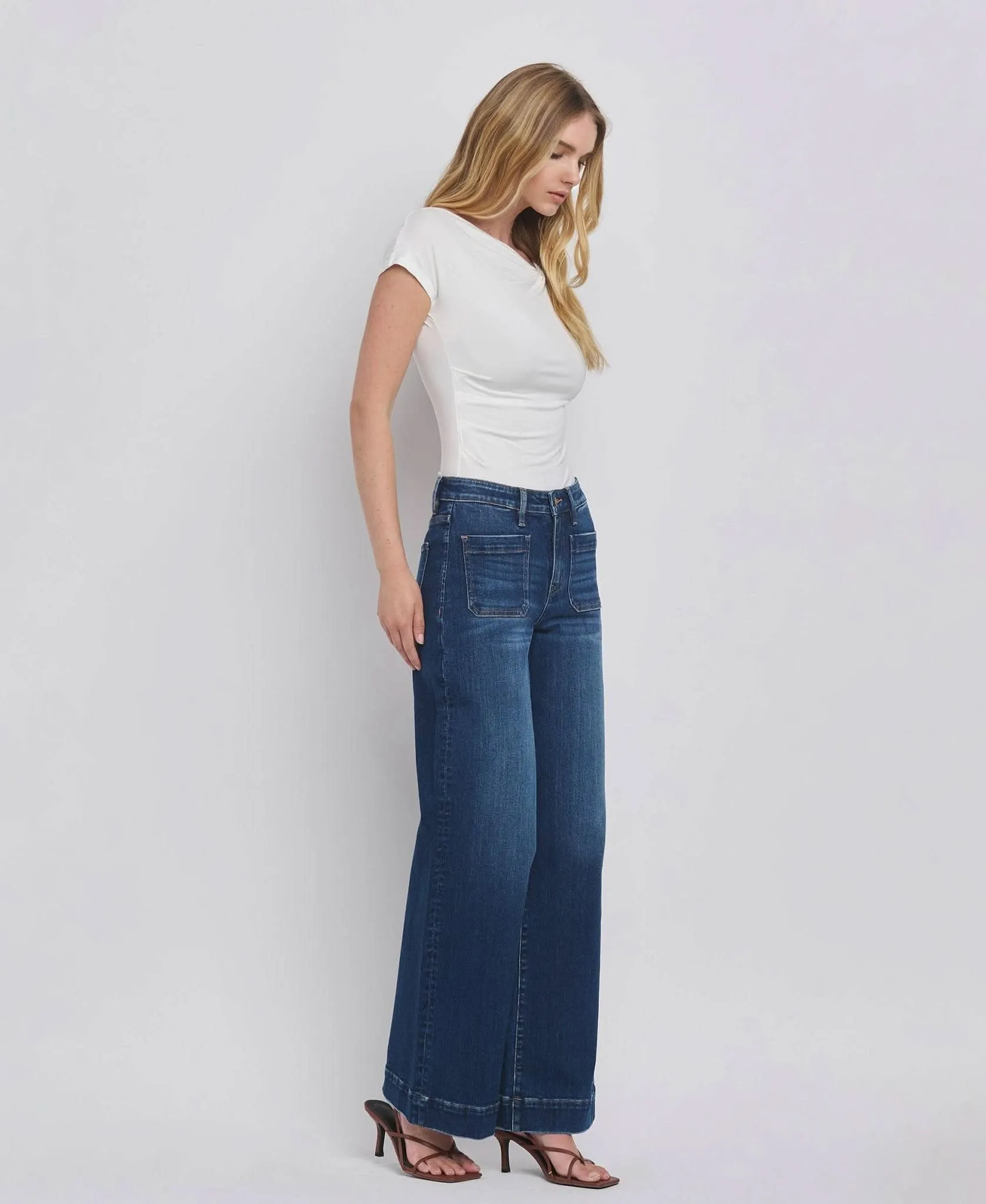 High Rise Wide Trouser Jeans