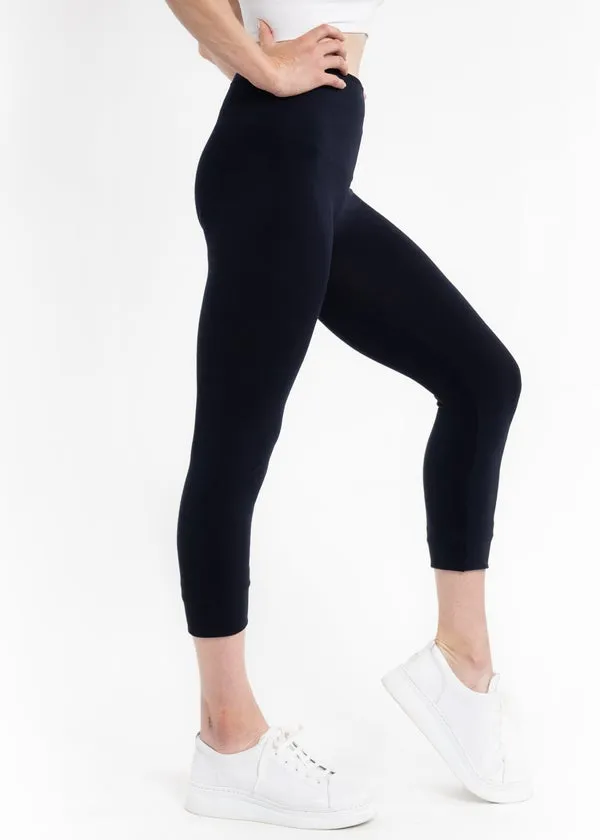 HIGH-WAIST CROPPED LEGGINGS