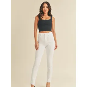 Holly Super Soft Scissor Cut Skinny Jeans | White