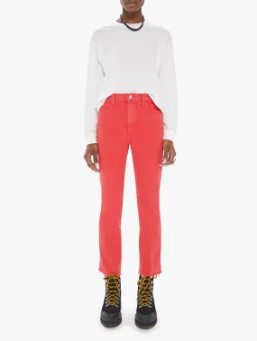 Hustler Ankle Fray Bootcut Jean - Mars Red