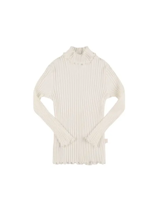 Il Gufo   Stretch cotton jersey turtleneck t-shirt 