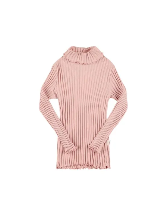 Il Gufo   Stretch cotton jersey turtleneck t-shirt 