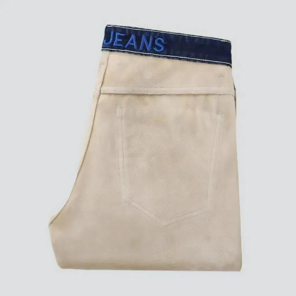 Insulated men's street jeans