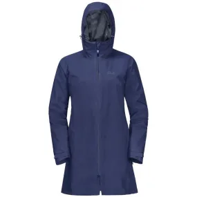 Jack Wolfskin JWP Pack & Go Long Women's Coat - Lapiz Blue - SIZE XS