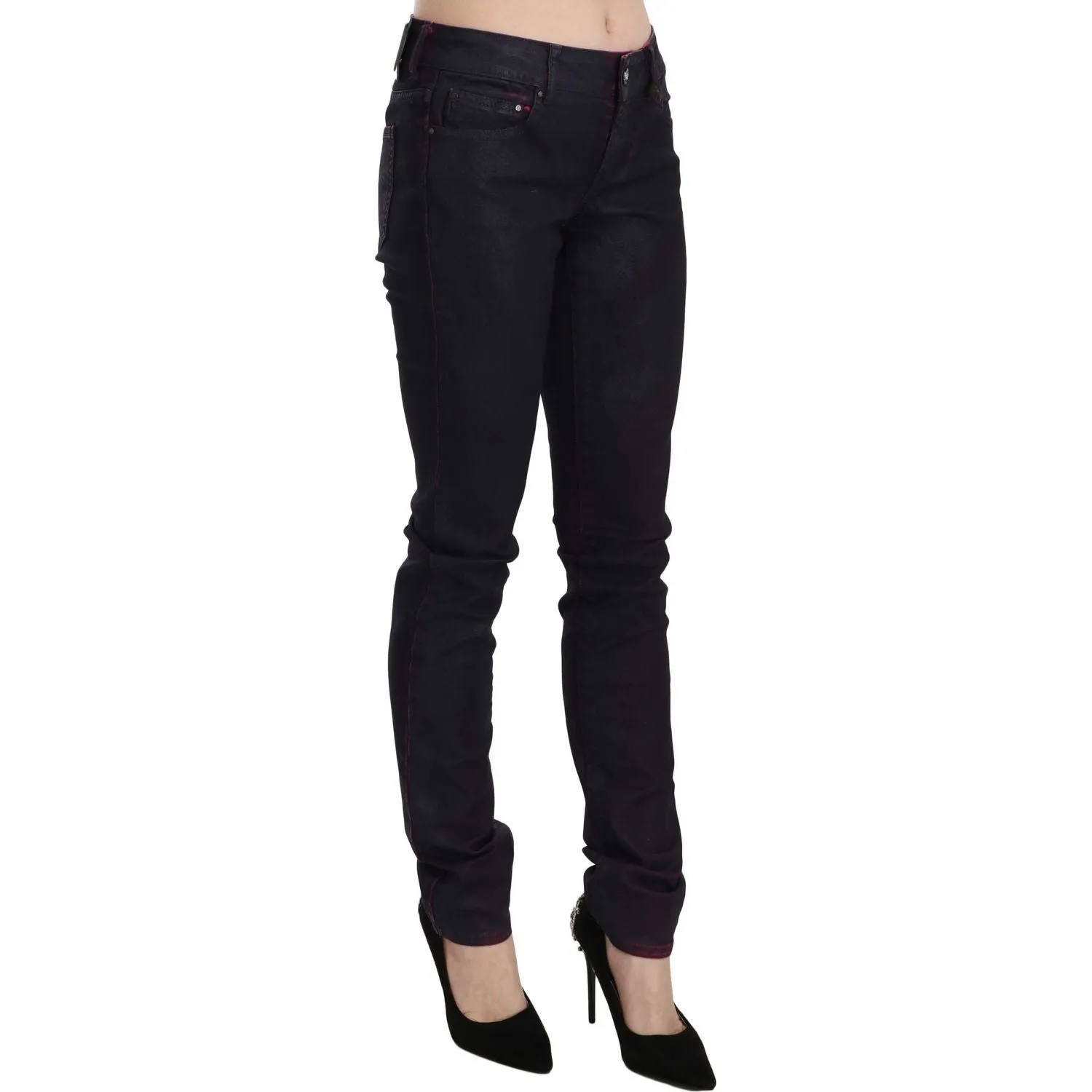 Just Cavalli Chic Black Low Waist Skinny Denim