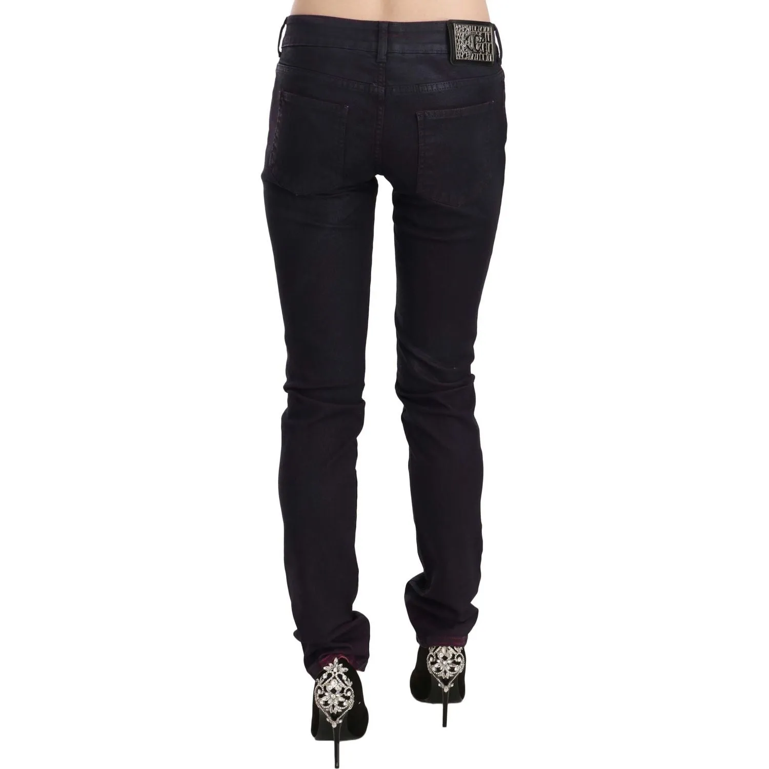 Just Cavalli Chic Black Low Waist Skinny Denim