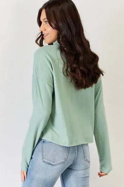 Long Sleeve Turtleneck Top