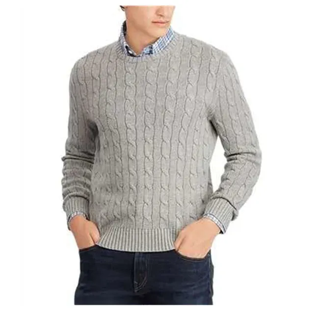 Mens Casual Turtleneck Pullover Sweater