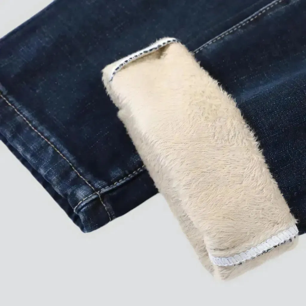 Men's fleece jeans